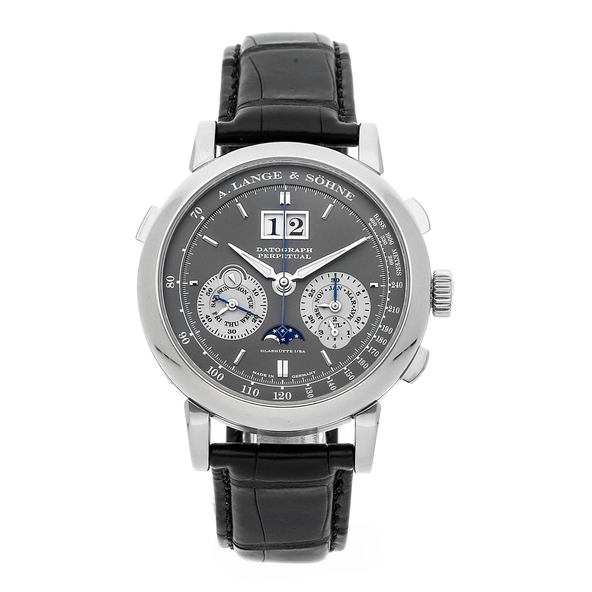 A. Lange Sohne Saxonia Datograph Perpetual Calendar 410.038